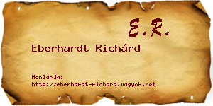 Eberhardt Richárd névjegykártya