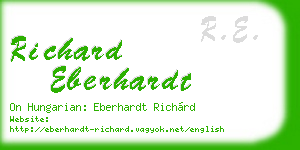 richard eberhardt business card